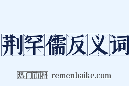 荆罕儒反义词是什么意思的图片